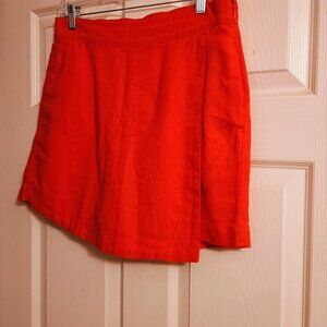 St Johns Bay Skort, Red, Sz 10, Hi Rise, New